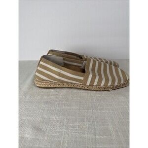 Vionic Coast Valeri Sand Striped Slip-on Stretch Espadrille Shoes Sz 9.5‎